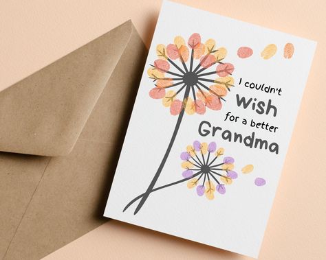 Diy Mother’s Day Cards Grandma, Homemade Card For Grandma, Mother's Day Card For Grandmother, Happy Birthday Grandma Card Diy, Grandma Cards From Kids, Grandma Crafts For Toddlers, Mother’s Day Cards Handmade By Kids, Homemade Mothers Day Cards For Grandma, Cards For Your Grandma