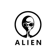 Alien Logo Design, Alien Graphic Design, Alien Vector, Scary Alien, Galaxy Planets, Fire Image, Alien Vs, Badge Design, Round Design