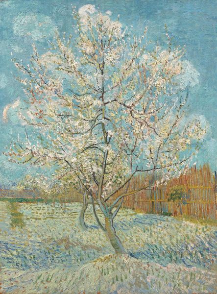 Vincent van Gogh - The Pink Peach Tree - Van Gogh Museum Loving Vincent, فنسنت فان جوخ, Art Vincent Van Gogh, Vincent Willem Van Gogh, Edouard Vuillard, Peach Tree, Arte Van Gogh, Van Gogh Museum, Oil Painting For Sale