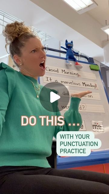 Punctuation Kindergarten, Punctuation Activities, Teacher Videos, Literacy Specialist, Kindergarten Songs, Kindergarten Learning Activities, Writer's Workshop, Make Learning Fun, Phonics Words