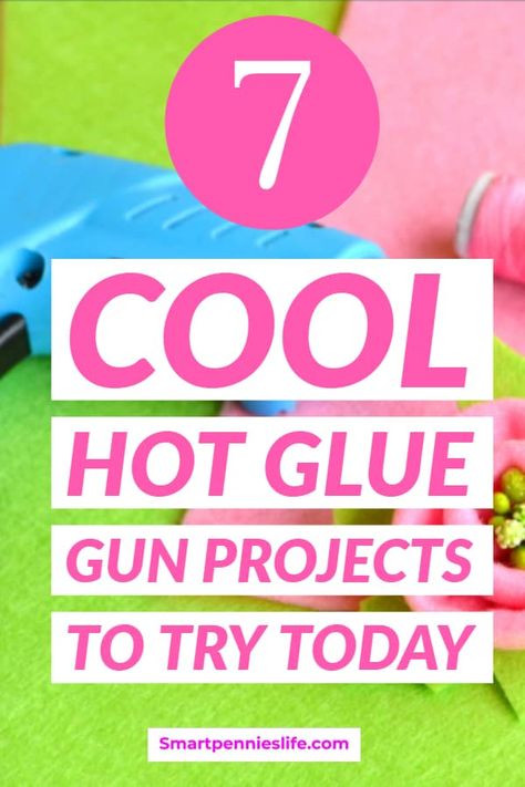 7 Best hot glue gun projects that you can try today. You don't need to be great at DIY as these hacks  are really easy. Try some of these things to do with a hot glue gun that you could even sell. #gluegun #crafts #diy Hot Glue Ideas, Simple Hand Lettering, Crafts With Hot Glue, Hot Glue Art, Craft Hacks, Glue Stick Crafts, Diy Glue, Glue Art, Journal Lettering