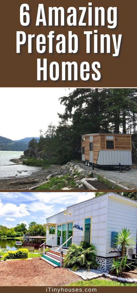 If you want a pre-built home, then this list of amazing prefab tiny homes is a perfect place to begin shopping for your own unique tiny home! Unique Tiny Home, Pre Built Homes, Tiny Tower, Tumbleweed Tiny Homes, Cottage Tiny House, Log Houses, Local Brewery, Comfortable Bedroom, House Blueprints