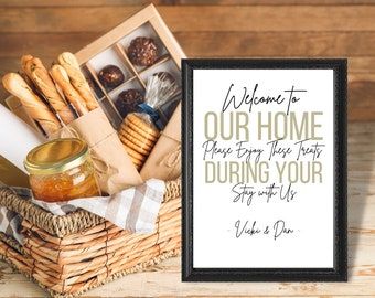 Welcome Basket For Sale House Guests, Airbnb Fuest Welcome Basket, First Apartment Gift Basket Bedroom, Beach Inspired Welcome Baskets, Airbnb Complimentary Basket, Guest Room Welcome Basket Casual, House Guest Welcome Basket Casual, Guest Bedroom Gifts Welcome Baskets, Air Bnb Welcome Table