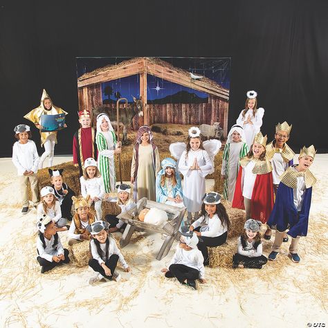 Costume, Patterns, Puppets, Backgrounds & Props, Sources and Ideas for your Advent/Christmas Program | Rotation.org Joseph Costume, Shepherd Costume, Dark Blue Gown, Mary Costume, Saint Costume, Nativity Costumes, Pageant Costumes, Xmas Costumes, Christmas Pageant