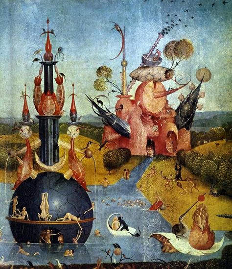 hieronymus bosch | Hieronymus Bosch (1450 - 1516) was an Early Netherlandish painter. His ... Jeronimus Bosch, Hieronymus Bosch Paintings, Hieronymous Bosch, Garden Of Earthly Delights, Hieronymus Bosch, Dutch Painters, Art Et Illustration, Art And Illustration, Medieval Art