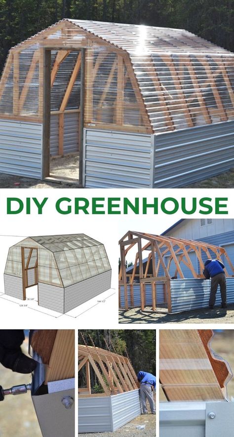 Truck Garden, Greenhouse Panels, Diy Greenhouse Plans, Build A Greenhouse, Alpine Plants, Backyard Greenhouse, Greenhouse Plans, Garden Types, Diy Greenhouse