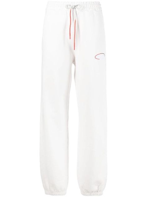 Missoni logo-embroidered Cotton Track Pants - Farfetch Designer Sweatpants, Sweatpants For Women, Drawstring Waistband, Missoni, Logo Embroidered, Track Pants, Pure Cotton, Tap, Fashion Branding