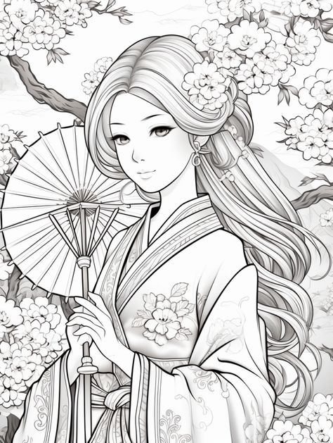 Japan coloring pages for children of all ages. Download and print for. #Geisha_Coloring_Pages #Woodburning_Ideas #Outline_Images #Karate_Martial_Arts Geisha Coloring Pages, Japanese Coloring Pages, Japan Coloring Pages, Round Gazebo, Woodburning Ideas, Outline Images, Japanese Drawings, Adult Colouring Pages, Books For Children