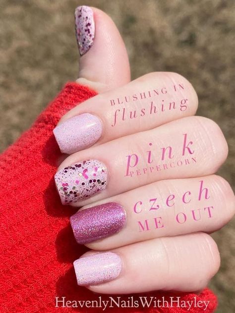 Valentine Nails Pink, Nail Color Combos, Pink Peppercorn, Pink Manicure, Nail Designs Valentines, Manicure At Home, Nail Polish Strips, Fabulous Nails, Color Street Nails