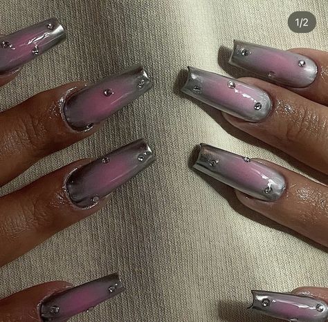 Maddy Perez Nails, Cute Black Nails, Acrylic Nails Stiletto, Vegas Nails, Natural Nail Designs, Nails Today, Glam Nails, Dream Nails, Funky Nails