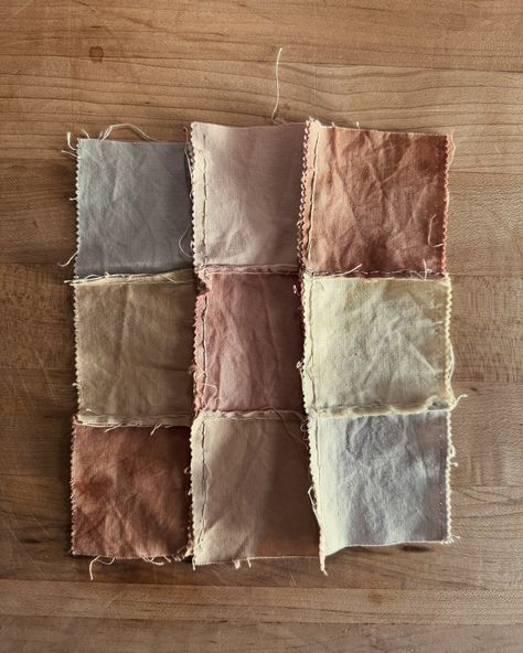 hand sewn quilt piece made from bits of naturally dyed fabric! the fabric here has been dyed with avocado pits/peels, blueberries, poppy petals, and pine cones. - #quilt #quilttop #naturallydyedquilt #naturallyded #naturaldye #plantdyed #plantdye #plantdyes #plantdyedfabric #naturallydyedfabric #cozy #cozybedroom #handdyedfabric #earthmadequilt #maker #quiltmaker #quiltmaking Hand Sewn Quilt, Poppy Petals, Avocado Pits, Hand Dyed Fabric, Plant Dyes, Naturally Dyed, Dyed Fabric, Quilt Top, Quilt Piecing