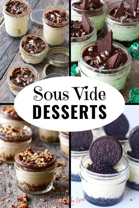 Sous Vide Breakfast, Sue Vide Recipes, Sous Vide Dessert Recipes, Slow Cooked Turkey, Sousvide Recipe, Thanksgiving Recipes Turkey, Desserts In Jars, Sous Vide Cheesecake, Sous Vide Cooking Times