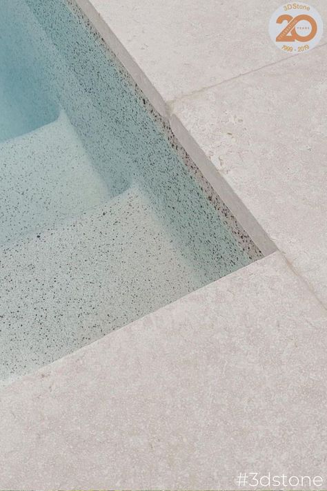 Limestone Pool Coping, Pool Stone And Tile Ideas, Limestone Pool Deck, Swimming Pool Tiles Ideas, Modern Pool Tile Ideas, Travertine Pool Tile, Pool Coping And Tile, Pool Coping Ideas, Travertine Pool Deck