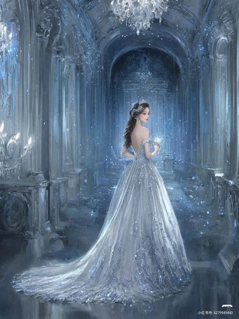 Dreamy Dress Fairy Tales, Princess Sitting, Sitting On Throne, Ulzzang Dress, Princess Painting, Tale Dress, Dreamy Gowns, Dress Fairy, Fantasy Dresses