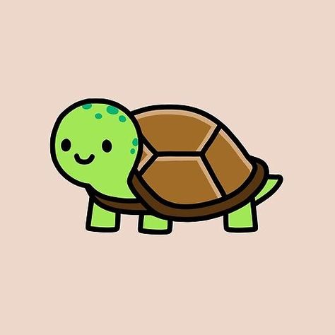 Turtle Drawing Cartoon, Cute Turtle Drawings, Cute Turtle Cartoon, Tortoise Drawing, Turtle Images, Cartoon Turtle, Turtle Drawing, Easy Cartoon Drawings, Cute Turtle