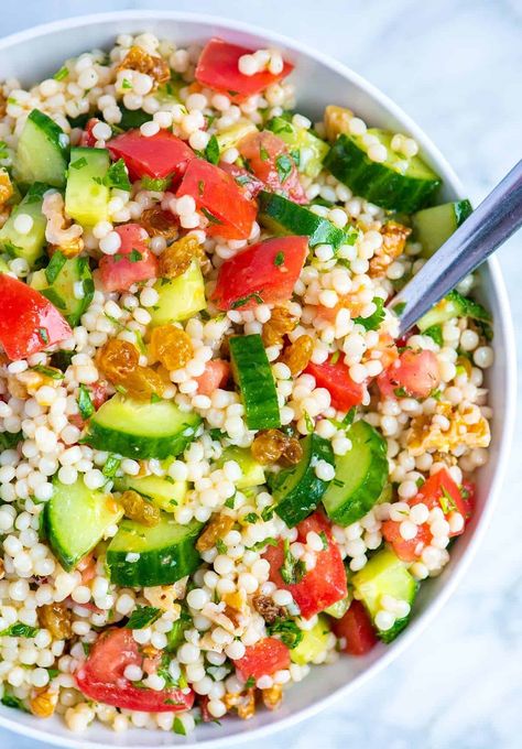 Reverse Your Fatty Liver Couscous Vegetable Salad Turkish Couscous, Recipe Couscous, Salad Indian, Couscous Salad Recipes, Couscous Recipe, Chicken Wing Recipes Baked, Recipes Rice, Recipe Rice, Pearl Couscous