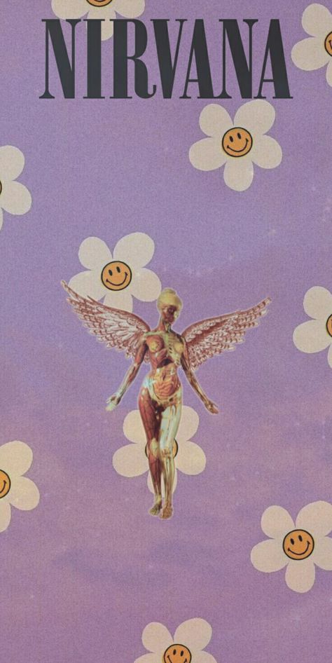 Pink Nirvana Wallpaper, Nirvana Aesthetic Wallpaper Iphone, Nirvana Iphone Wallpaper, Nirvana In Utero Wallpaper, Nirvana Wallpaper Iphone, Nirvana Lockscreen, Nirvana Wallpaper Aesthetic, Nirvana Background, Nirvana Fan Art