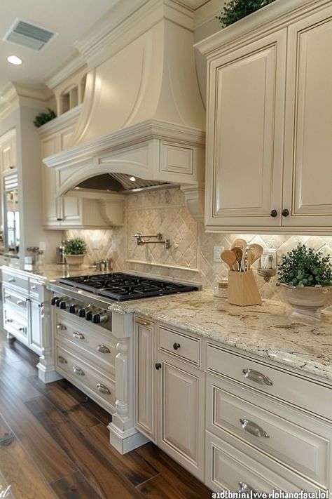 14 Space-Saving Kitchen Cabinet Hacks Small Kitchen Makeover, White Kitchen Design Ideas, Backsplash Inspiration, Mediterranean Kitchen Design, Elegant Kitchen Design, Castle Estate, Kitchen Backsplash Ideas, Space Saving Kitchen, Tuscan Kitchen