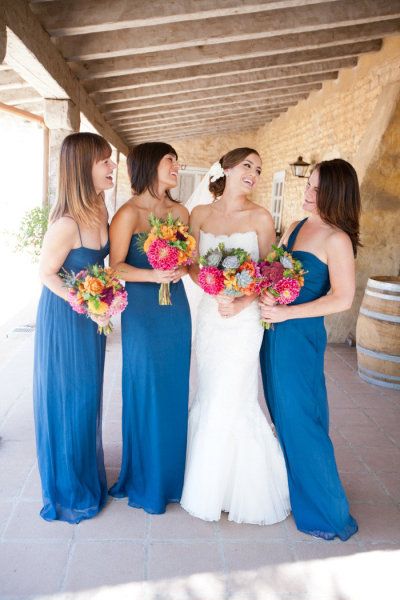 Love this color! SO different! Pnina Tornai Wedding Dress, Blue Beach Wedding, Navy Blue Bridesmaids, Beach Wedding Gown, Navy Blue Bridesmaid Dresses, Historical Museum, Blue Dress Short, Bridesmaid Dress Colors, Museum Wedding