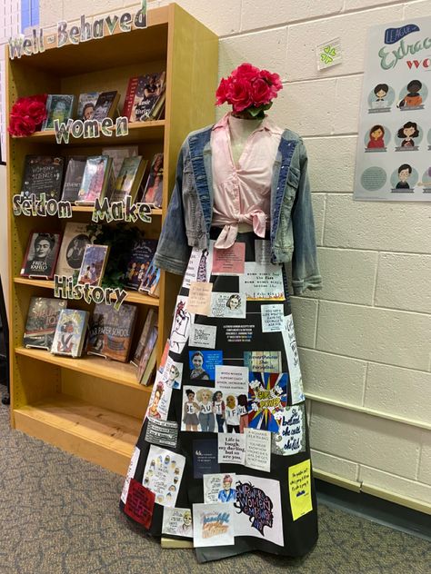 Women's History Month Library Display, Women History, Womens History, Diy Crafts For Teen Girls, Library Book Displays, Women Science, 8th Grade Art, African American Studies, Book Displays