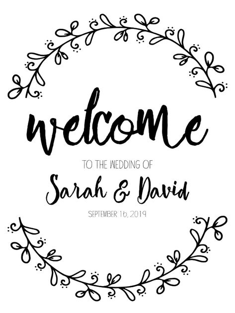 Print out our free rustic wreath wedding sign! Input all your information, save your file and print. Place on an easel to welcome guests to your wedding. Welcome Guest Sign, Jade Wedding, Welcome Wedding Sign, Wreath Wedding Invitations, Photo Booth Sign, Free Wedding Printables, Jar Ideas, Wreath Wedding, Tangle Patterns