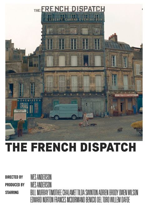 The French Dispatch Poster, French Dispatch Poster, Cinema Wallpaper, Polaroid Movie Poster, The French Dispatch, French Dispatch, Polaroid Posters, Adrien Brody, Edward Norton