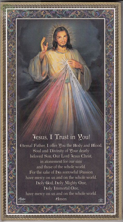 Jesus I Trust In You Divine Mercy, Jesus I Trust In You, Catholic Morning Prayer, Divine Mercy Chaplet Prayer, Devine Mercy, Divine Mercy Prayer, Divine Mercy Jesus, The Divine Mercy, Divine Mercy Chaplet