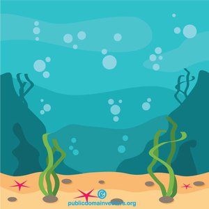 PublicDomainVectors.org-Sea underworld Animals Under The Sea, Free Clipart, Free Clip Art, Underworld, Under The Sea, Public Domain, Free Vector Images, The Sea, Google Images