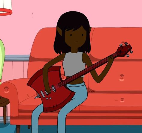 Marlene Adventure Time, Black Marceline, Marceline Black, Marceline Costume, Marceline Outfits, Marceline Cosplay, Poc Pfps, Blasian Edits, Black Vampire