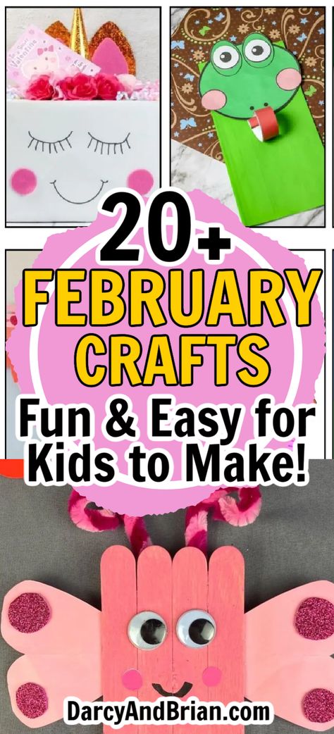 Are you ready to dive into the world of creativity with your little ones this February? From a Groundhog Day puppet show to Valentine’s sweet notes, February crafts for kids are perfect for making those chilly days warmer with shared moments and colorful creations. Feb Crafts For Preschool, Arts And Crafts For Kids Valentines Day, Feb Crafts For Kids, February Projects For Kids, February Kids Activities, February Kids Crafts, Valentines Day Crafts For Kindergarten, February Crafts For Preschoolers, Valentines Crafts For Preschoolers