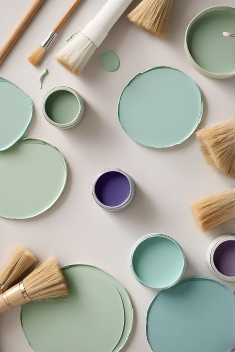 Discover today's top 5 palettes featuring Seafoam Green and Grape Purple, curated to elevate your room's aesthetic. Dive into the world of interior design with these stunning hues.
#ad  


#kitchen
#wallpaint2024
 #color2024
 #DIYpainting
 ##DIYhomedecor
 #Fixhome Ad Kitchen, Purple Furniture, Seafoam Green Color, Interior Design Principles, Top Paintings, Sherwin Williams Colors, Purple Rooms, Green Colour Palette, Purple Accents