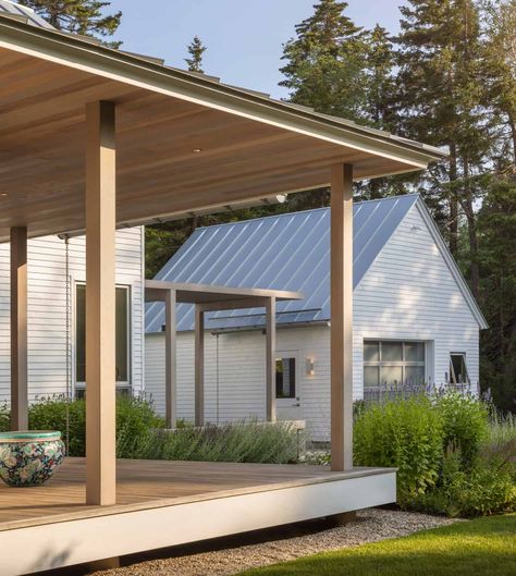 California Cottage, Residential Exterior, Maine Beaches, Cedar Deck, Coastal Village, Cottage Retreat, Cedar Shingles, Architectural Photographers, Colorado Homes