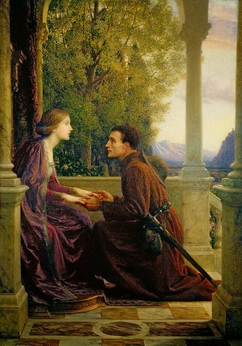 LARGE SIZE PAINTINGS: Frank DICKSEE The End of the Quest Leighton House Museum, Kyrie Eleison, Frank Dicksee, Pre Raphaelite Art, Romantic Paintings, Creation Art, Pre Raphaelite, Oil Painting Reproductions, Romantic Art