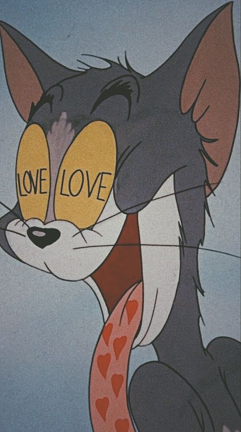 #wallpaper #tom #tomandjerry #vintage #edit #filter #iphone #love #eyes #cartoon #fade #cute #sad #meme #mood Taustakuva Iphone Disney, Wallpaper Iphone Vintage, Vintage Cartoons, Desen Anime, Cartoon Profile Pictures, Wallpaper Iphone Disney, Wallpaper Vintage, Cartoon Memes, Dope Art