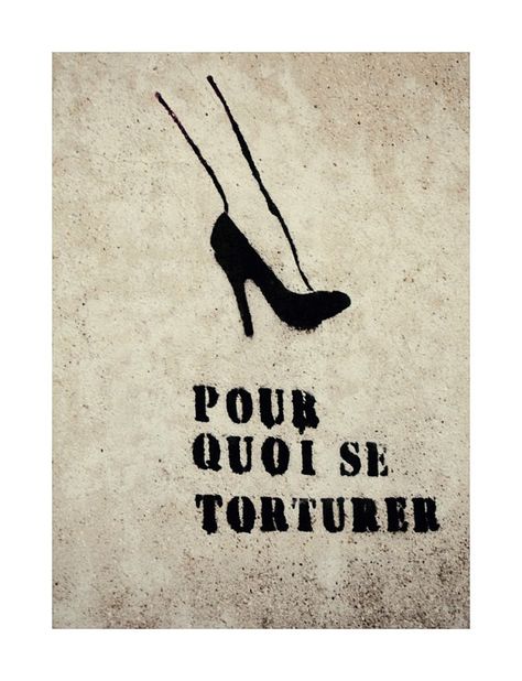 8x10 French Graffiti, Black - Fine Art Photography - French Shoes  - Paris Decor - Large Wall Art - Heels, Pumps, Quote, Urban - Chanel. $22.00, via Etsy. French Graffiti, Street Art Quotes, Quotes French, Paris Quotes, French Quote, Street Art News, Paris Decor, Collage Art Projects, French Quotes