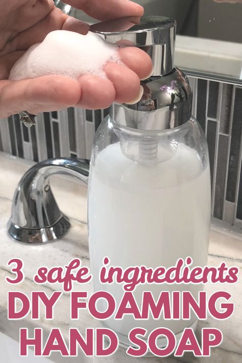 Diy Foaming Hand Soap Recipes, Homemade Foaming Hand Soap, Foaming Hand Soap Recipe, Hand Soap Recipe, Diy Foaming Hand Soap, Diy Hand Soap, Natural Hand Soap, Foam Soap Dispenser, Soap Recipe