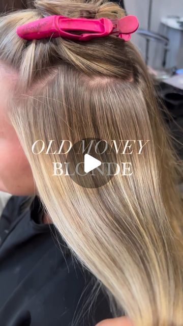 O&M on Instagram: "The Old Money Blonde trend is here to stay 💛💰
@beckibeavanhair

Formula breakdown 👇🏽 
💖 Babylights clean blonde 20 vol
💖Lowlights 8.63 CLEAN.liquid
💖Root melt 7.0 & 7.3
💖Ends 9.03 & 9.3

—

#originalmineral #cleancolour #oandm #cleancolourist
#cleancolourmovement" Old Money Blonde Formula, Root Melt Blonde, Money Blonde, Old Money Blonde, Clean Blonde, Blonde Babylights, Root Melt, Hair Envy, Old Money