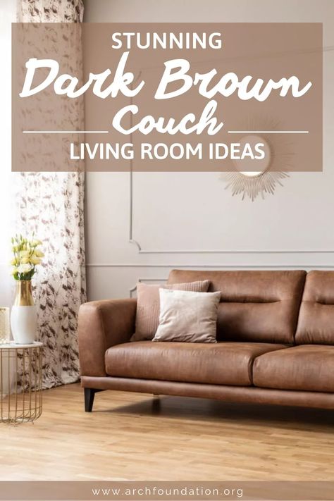 35 Stunning Dark Brown Couch Living Room Ideas 2024 Living Room Ideas Brown Couch, Brown Couch Living Room Ideas, Chocolate Brown Couch, Dark Leather Couches, Dark Couch, Dark Brown Couch Living Room, Dark Brown Leather Sofa, Dark Brown Couch, Dark Brown Sofas