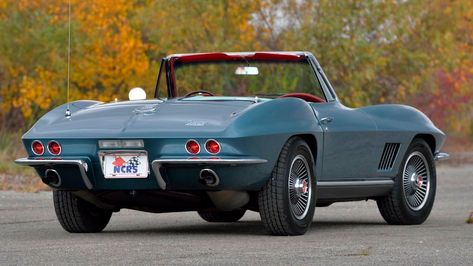 1967 Chevrolet COPO Corvette Convertible | R420 | Kissimmee 2023 1967 Corvette Stingray, 1967 Corvette, Alfa Romeo Spider, Corvette Convertible, Corvette Stingray, Steering Column, Red Interiors, Mecum Auction, Kissimmee