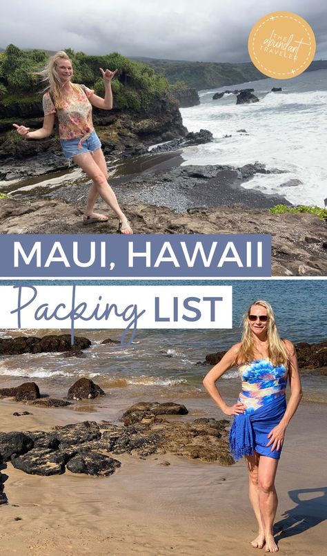 Maui Hawaii Beach, The Abundant Traveler What To Pack For Maui, Packing For Maui In October, What To Pack For 10 Days In Hawaii, Hawaii Essentials, Packing For Hawaii, Two Weeks In Hawaii, Best Luau In Maui, Hawaii Cruise, Hawaii Packing List