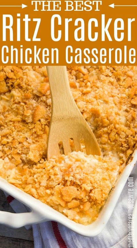 Recipes With Ritz Crackers, Ritz Cracker Casserole, Cracker Casserole, Cracker Chicken Casserole, Ritz Cracker Chicken Casserole, Ritz Chicken Casserole, Easy Chicken Casserole, Ritz Cracker Recipes, Ritz Cracker Chicken