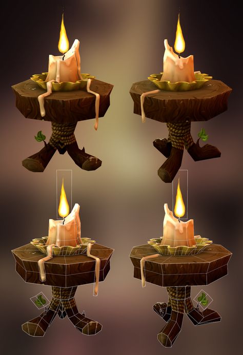 ArtStation - Candle, Nancy Cantu Concept Art Props, Props Concept, Environment Props, Hand Painted Textures, 3d Concept, Fantasy Props, Game Props, Low Poly Art, Game Concept Art