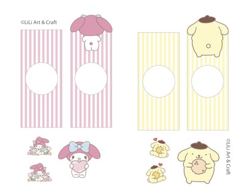 Sanrio Bookmark, Kawaii Sweets, Bookmark Printable, Binder Templates, Origami Bookmark, Walpaper Hello Kitty, Hello Kitty Crafts, Bookmark Printing, Bookmark Template