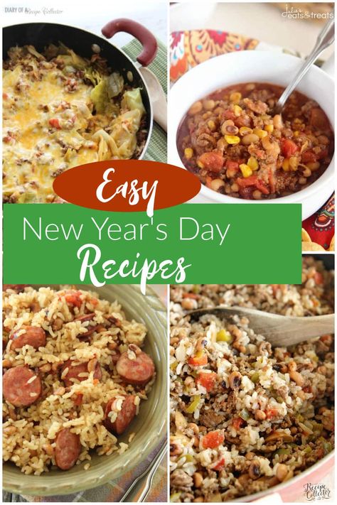 Easy New Year's Day Recipes - Here are a few of our favorite recipes that involve those lucky cabbage and black eyed peas! New Year’s Day Cabbage Recipes, New Year’s Day Cabbage, Cabbage New Years Day Recipe, New Years Day Casserole, New Year’s Day Meal, New Years Day Recipes, New Years Day Dinner, New Years Day Meal, Lucky Food