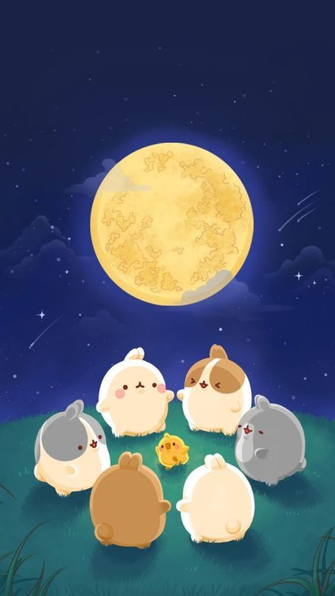 Molang Wallpaper, Pikachu Pikachu, Images Kawaii, Pusheen Cat, Cute Patterns Wallpaper, Kawaii Wallpaper, Cute Backgrounds, Kawaii Drawings, Cute Wallpaper Backgrounds