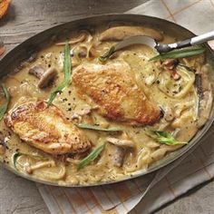 Dijon chicken with mushrooms Recipes For Dinner Party, Dijon Chicken Recipes, Chicken With Mushrooms, Chicken Recipes For Dinner, Dijon Chicken, Dinner Party Recipes, Recipes For Dinner, Mushroom Chicken, Party Recipes