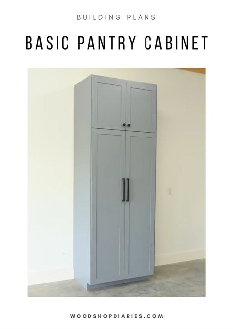 Pantry Cabinet Building Plans.pdf Cabinet Building Plans, Cabinet Building, Pantry Cabinet, Building Plans, Pantry, Woodworking Projects, Woodworking, Building, White