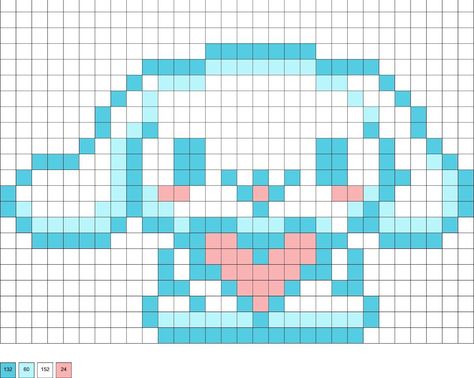 My Melody Cross Stitch, Cinnamoroll Cross Stitch, Kawaii Cross Stitch Pattern Free, Sanrio Perler Beads, Beading Patterns Free Tutorials, Cross Stitch Patterns Free Disney, Kawaii Cross Stitch, My Melody Cinnamoroll, Cinnamoroll Kuromi