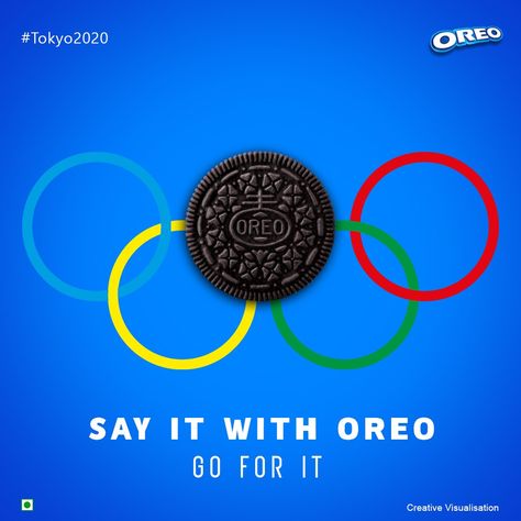 Oreo advertisement Graphics design + visual design + Poster + Post + olympics + Tokyo2020 @oreo @Oreoloverssss @CadburyUK @cadburyrecipes Creator on Insta : @im._.pm , @love_editing.pm Olympics Creative Ads, Olympics Poster Design, Oreo Advertising, Oreo Poster, Oreo Ads, Olympics Poster, Creative Advertisement, Ads Poster, Visual Advertising