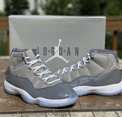 Jordan 11 Shoes, Jordan 11 Cool Grey, Jordan 11s, Trendy Shoes Sneakers, Jordan Shoes Girls, Jordan Shoes Retro, Kicks Shoes, All Nike Shoes, Shoes Sneakers Jordans